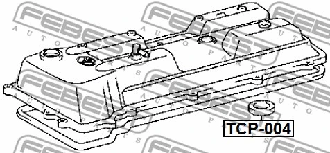 TCP-004 FEBEST Уплотнительное кольцо, шахта свечи (фото 2)