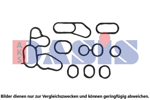 930005N AKS DASIS Комплект прокладок, маслянный радиатор (фото 1)