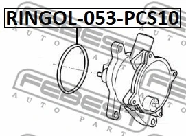RINGOL-053-PCS10 FEBEST Прокладка, вакуумный насос (фото 2)