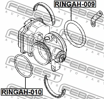 RINGAH-009 FEBEST Прокладка, корпус дроссельной заслонки (фото 2)