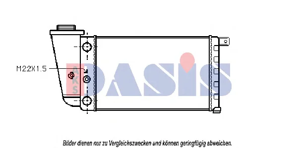 030010N AKS DASIS Радиатор охлаждения двигателя (фото 1)