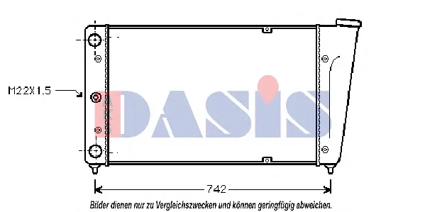 040220N AKS DASIS Радиатор охлаждения двигателя (фото 1)