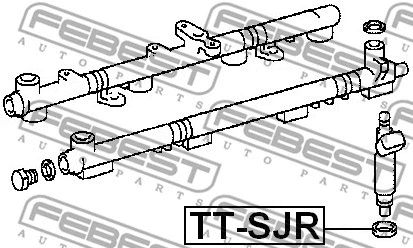 TT-SJR FEBEST Прокладка, корпус форсунки (фото 2)