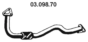 03.098.70 EBERSPÄCHER Труба выхлопного газа (фото 1)