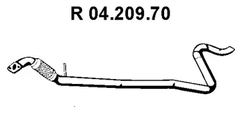 04.209.70 EBERSPÄCHER Труба выхлопного газа (фото 1)