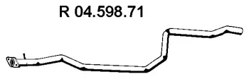 04.598.71 EBERSPÄCHER Труба выхлопного газа (фото 1)