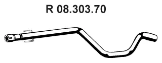 08.303.70 EBERSPÄCHER Труба выхлопного газа (фото 1)