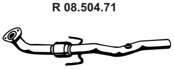 08.504.71 EBERSPÄCHER Труба выхлопного газа (фото 1)