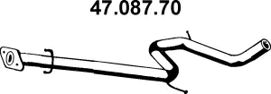 47.087.70 EBERSPÄCHER Труба выхлопного газа (фото 1)
