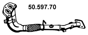 50.597.70 EBERSPÄCHER Труба выхлопного газа (фото 1)