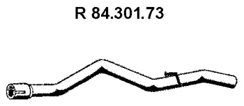 84.301.73 EBERSPÄCHER Труба выхлопного газа (фото 1)