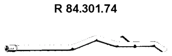 84.301.74 EBERSPÄCHER Труба выхлопного газа (фото 1)