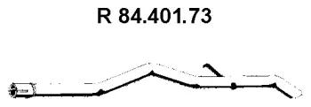 84.401.73 EBERSPÄCHER Труба выхлопного газа (фото 1)