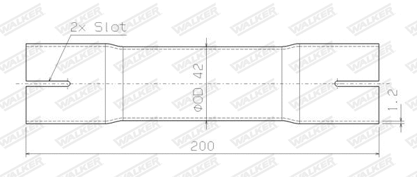 07159 WALKER Труба выхлопного газа (фото 1)