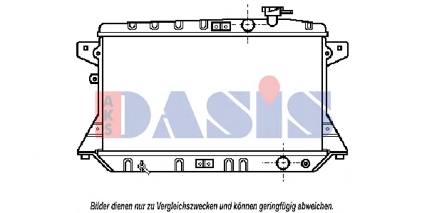 100520N AKS DASIS Радиатор охлаждения двигателя (фото 1)