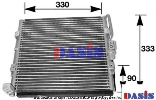 102008N AKS DASIS Радиатор кондиционера (фото 1)