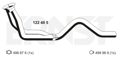 122405 ERNST Труба выхлопного газа (фото 1)