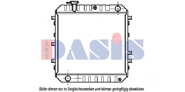 111190N AKS DASIS Радиатор охлаждения двигателя (фото 1)