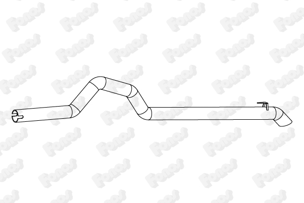 10804 FONOS Труба выхлопного газа (фото 1)