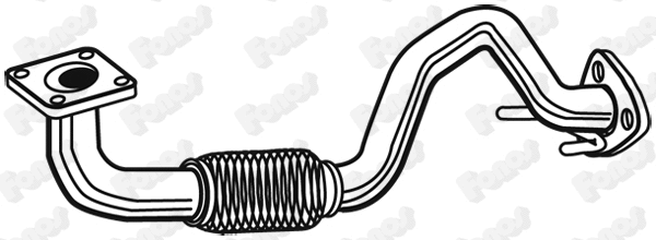 10814 FONOS Труба выхлопного газа (фото 1)