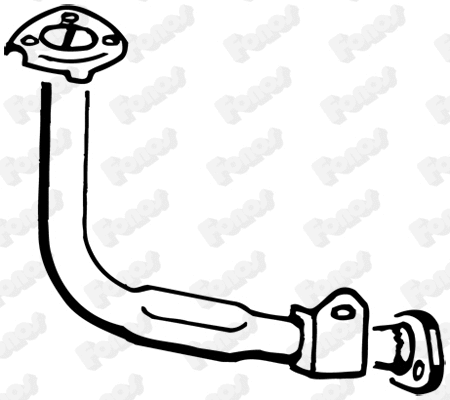 17168 FONOS Труба выхлопного газа (фото 1)