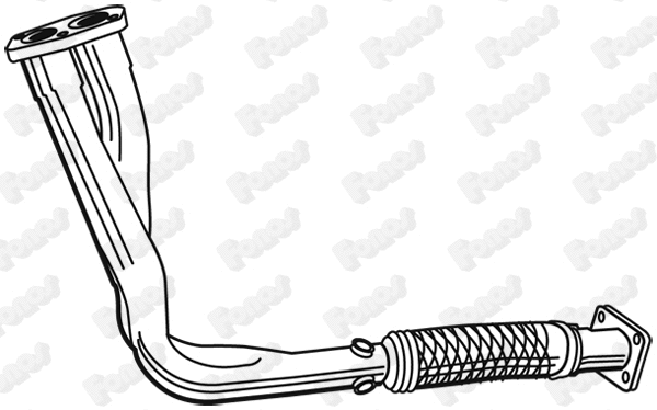 17597 FONOS Труба выхлопного газа (фото 1)