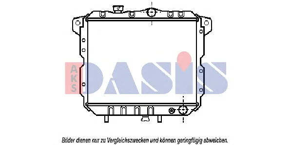 140080N AKS DASIS Радиатор охлаждения двигателя (фото 1)