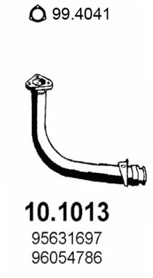 10.1013 ASSO Труба выхлопного газа (фото 1)