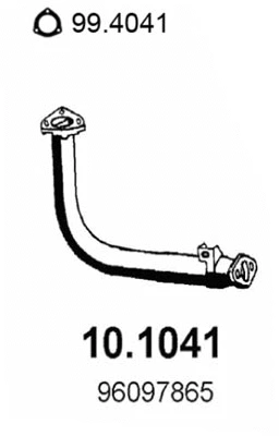 10.1041 ASSO Труба выхлопного газа (фото 1)