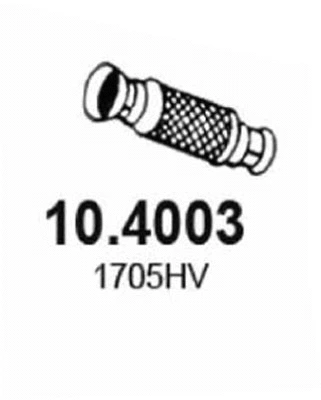 10.4003 ASSO Труба выхлопного газа (фото 1)