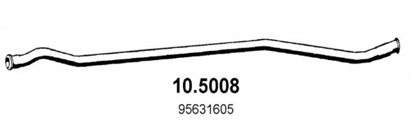 10.5008 ASSO Труба выхлопного газа (фото 1)