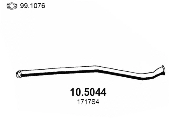 10.5044 ASSO Труба выхлопного газа (фото 1)