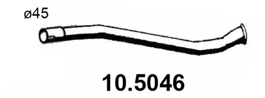 10.5046 ASSO Труба выхлопного газа (фото 1)