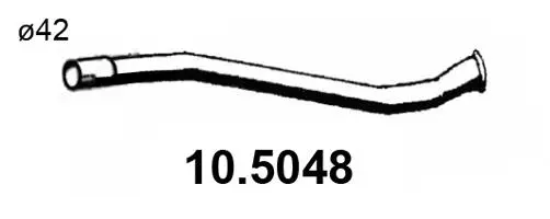 10.5048 ASSO Труба выхлопного газа (фото 1)