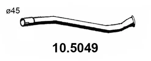10.5049 ASSO Труба выхлопного газа (фото 1)