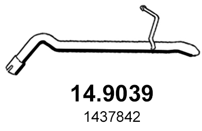14.9039 ASSO Труба выхлопного газа (фото 1)