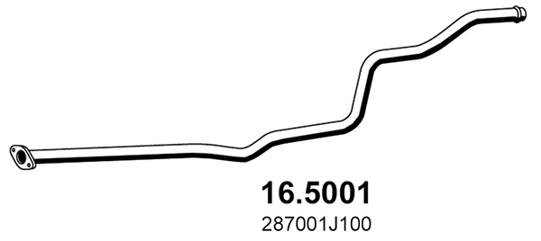 16.5001 ASSO Труба выхлопного газа (фото 1)