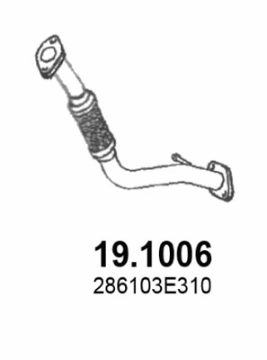 19.1006 ASSO Труба выхлопного газа (фото 1)