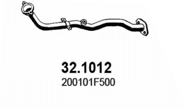 32.1012 ASSO Труба выхлопного газа (фото 1)