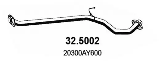 32.5002 ASSO Труба выхлопного газа (фото 1)