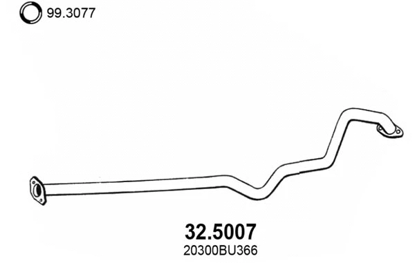 32.5007 ASSO Труба выхлопного газа (фото 1)