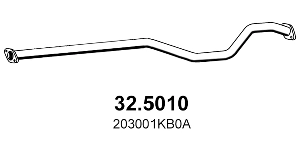 32.5010 ASSO Труба выхлопного газа (фото 1)