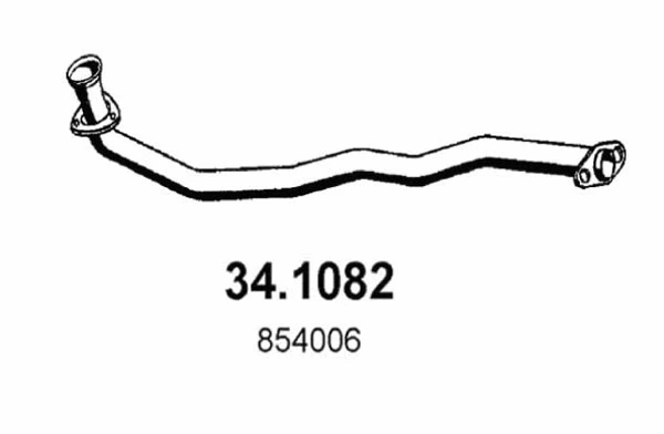 34.1082 ASSO Труба выхлопного газа (фото 1)