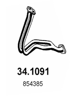 34.1091 ASSO Труба выхлопного газа (фото 1)