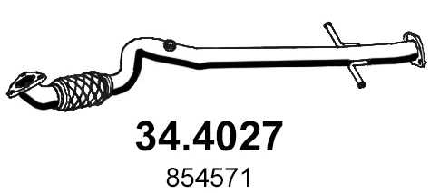 34.4027 ASSO Труба выхлопного газа (фото 1)