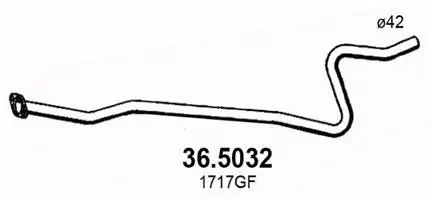 36.5032 ASSO Труба выхлопного газа (фото 1)