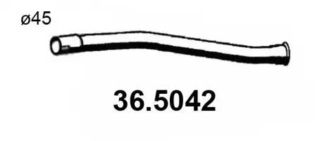 36.5042 ASSO Труба выхлопного газа (фото 1)