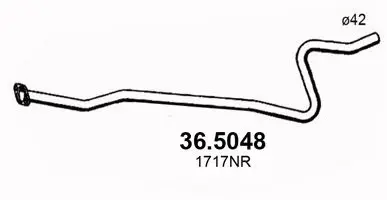 36.5048 ASSO Труба выхлопного газа (фото 1)