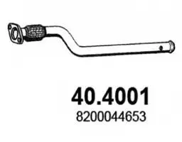 40.4001 ASSO Труба выхлопного газа (фото 1)