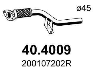 40.4009 ASSO Труба выхлопного газа (фото 1)
